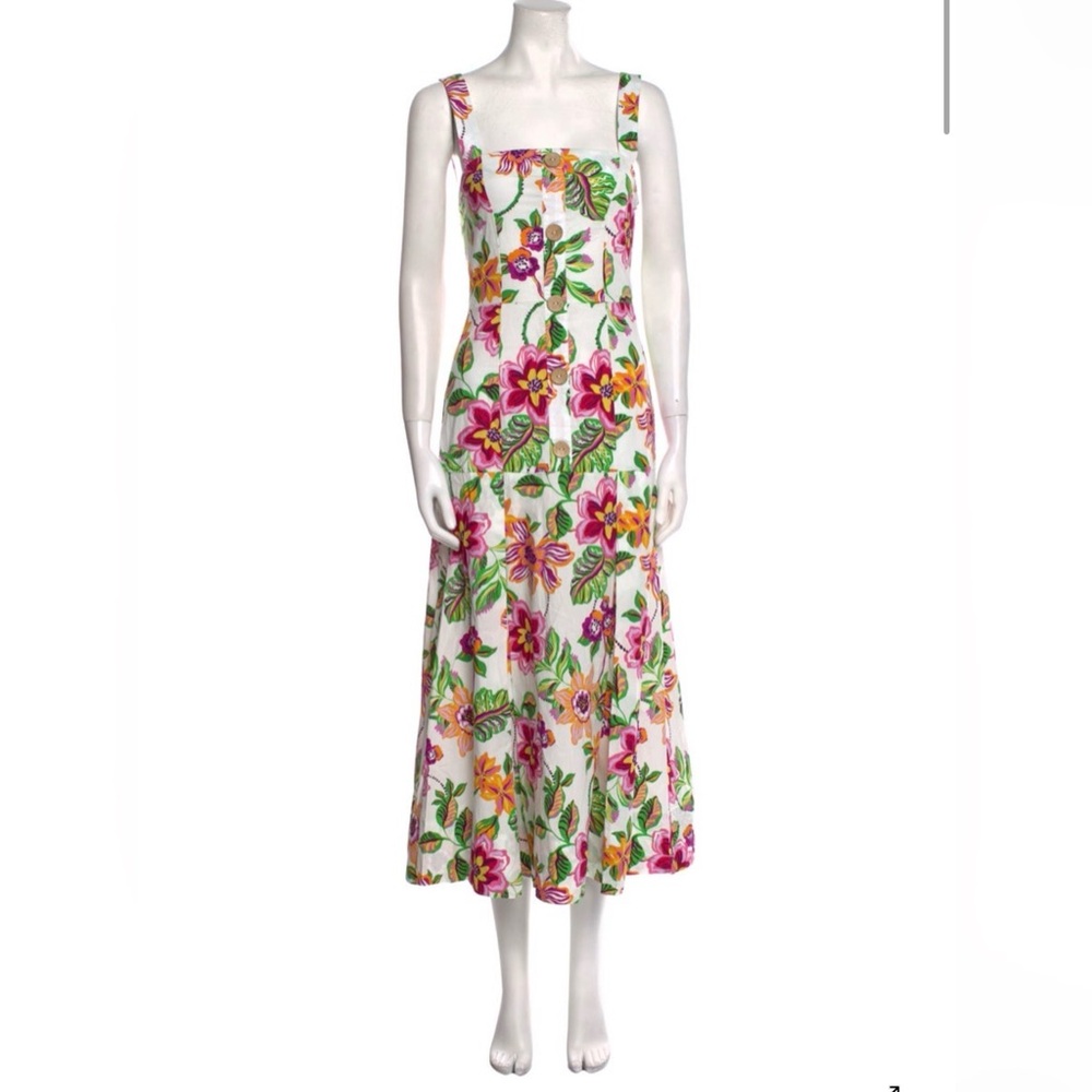 Misa Los Angeles Floral Strapless Maxi Dress